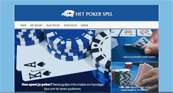 Desktop Screenshot of hetpokerspel.nl