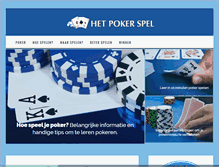 Tablet Screenshot of hetpokerspel.nl